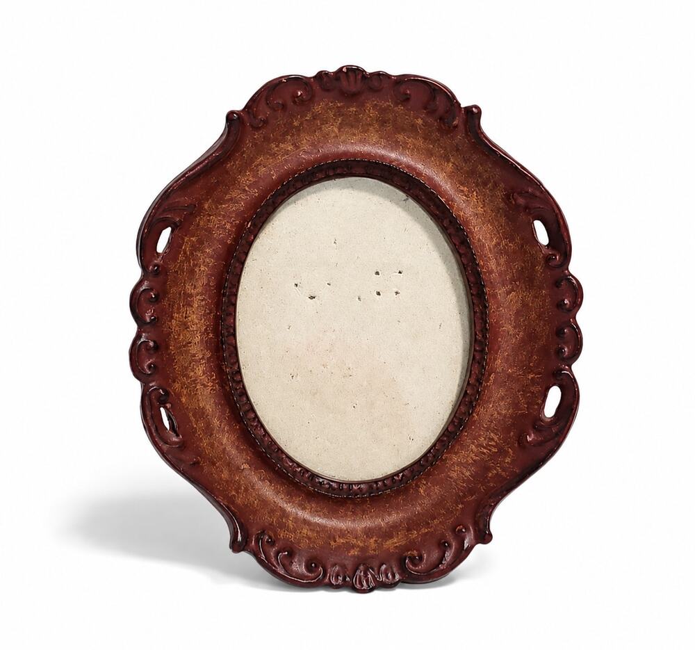 Vintage Oval Ornate Picture Frame Whimsygoth Victorian Baroque Old World